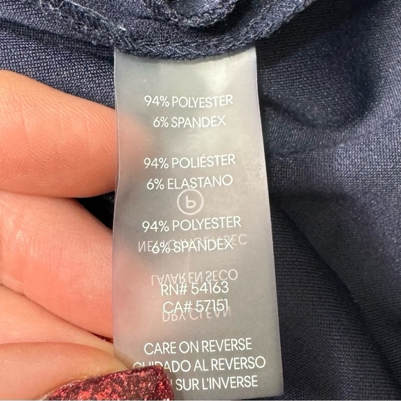 Karl Lagerfeld Navy Shift Dress with Tulip Bell Sleeves 12 Large - Picture 10 of 10